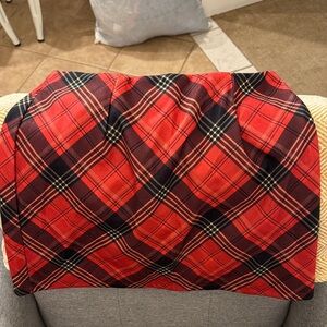 Plaid Red Tartan Mini Skirt - Women's